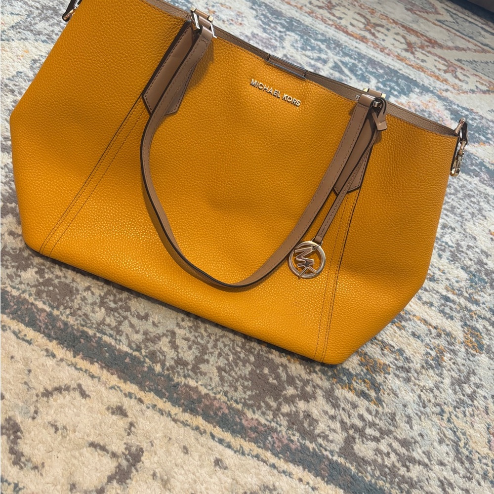 Michael Kors Yellow Tote Bag